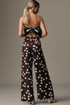 Maeve Low-Slung Printed Wide-Leg Pants