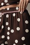 Maeve Low-Slung Printed Wide-Leg Pants