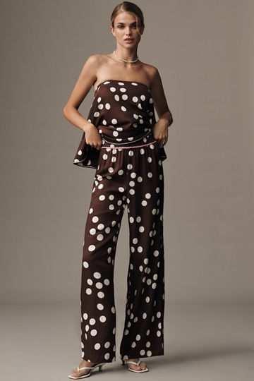 Maeve Strapless Swingy Scarf Top