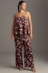 Maeve Low-Slung Printed Wide-Leg Pants