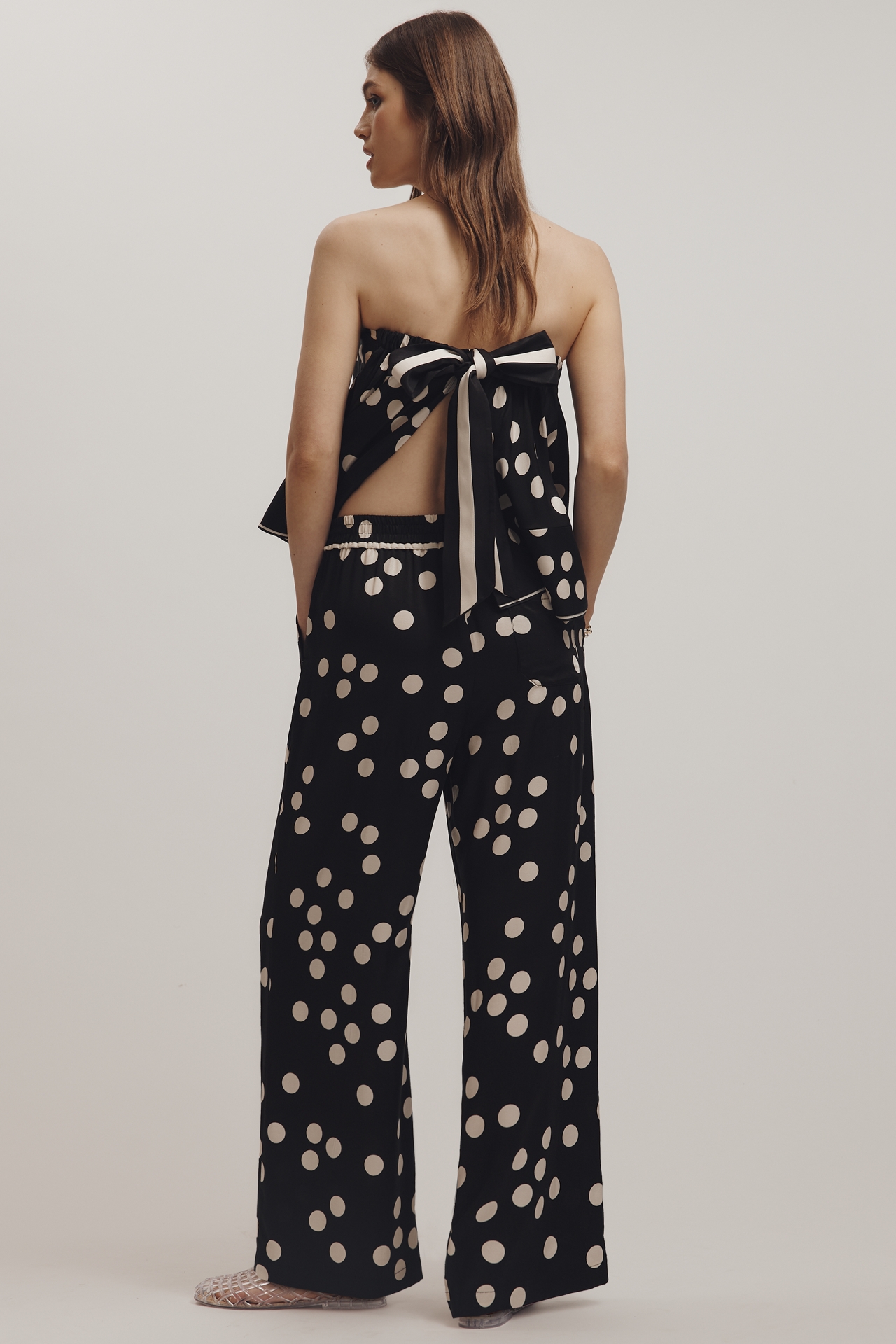 The Brooklin Printed Wide-Leg Pull-On Pants