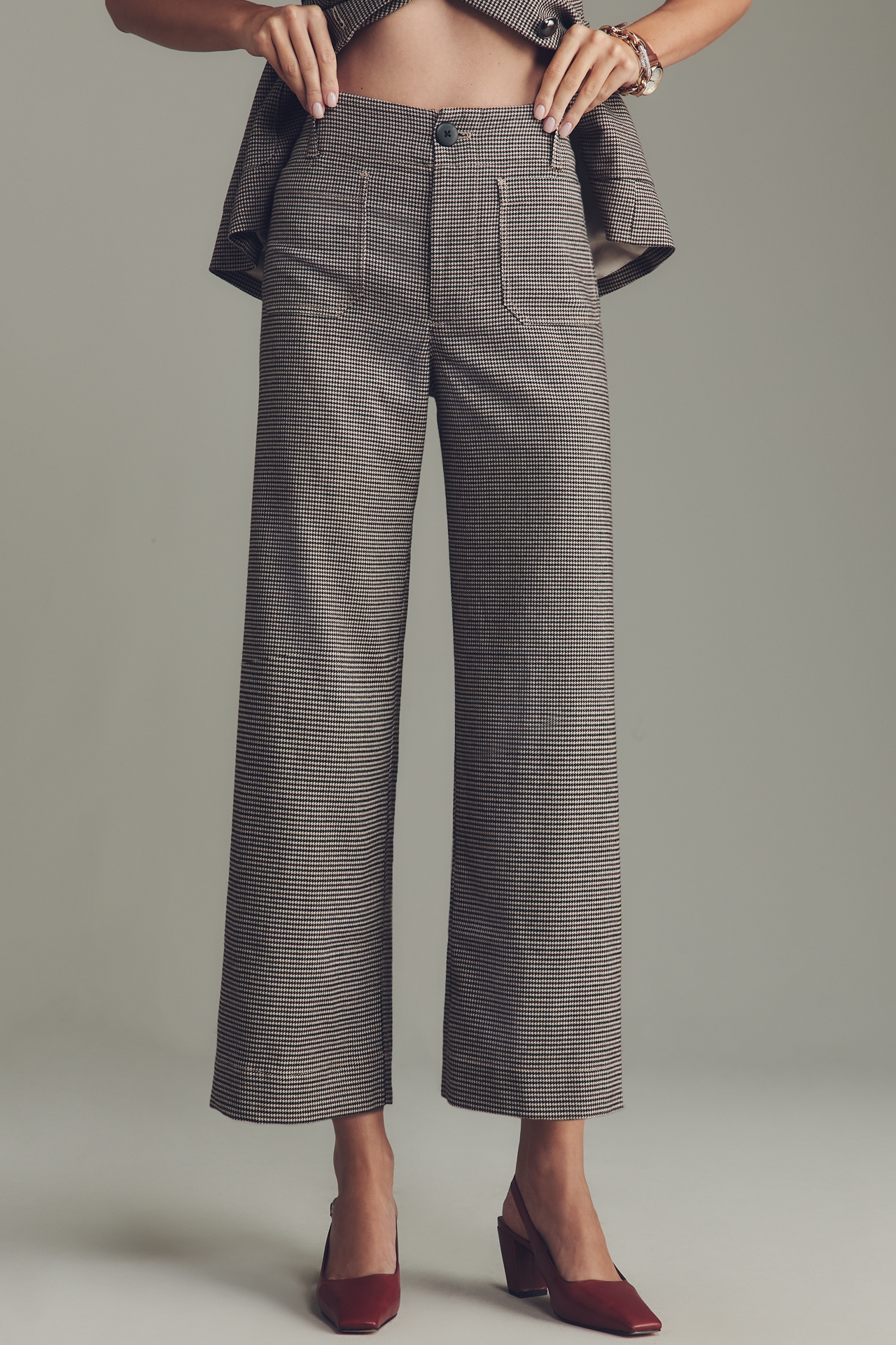 The @merricksart Colette Crop Houndstooth Pants by Maeve