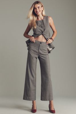 The @merricksart Colette Crop Houndstooth Pants by Maeve