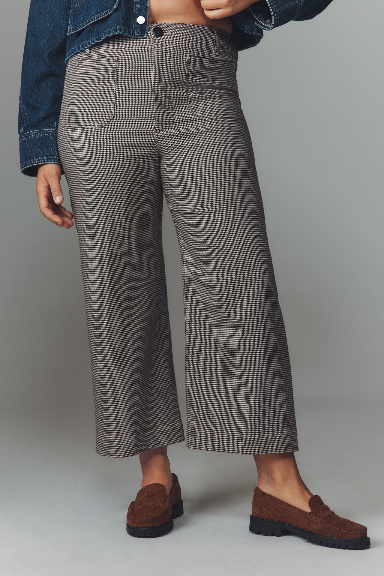 The @merricksart Colette Crop Houndstooth Pants by Maeve