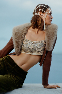 By Anthropologie The Tilda Velvet Pants In Green