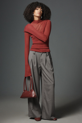 By Anthropologie Wide-leg Trousers In Multi