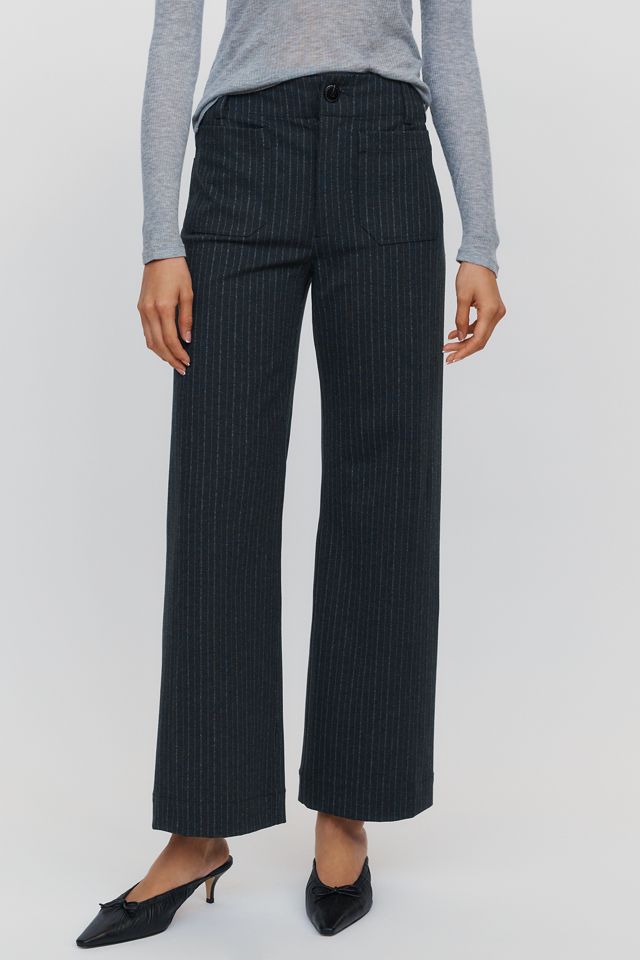Maeve Colette Full Length Pinstripe Pants #1