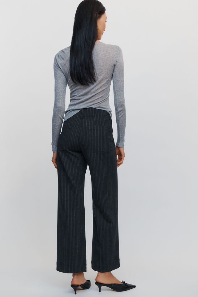 Maeve Colette Full Length Pinstripe Pants #3