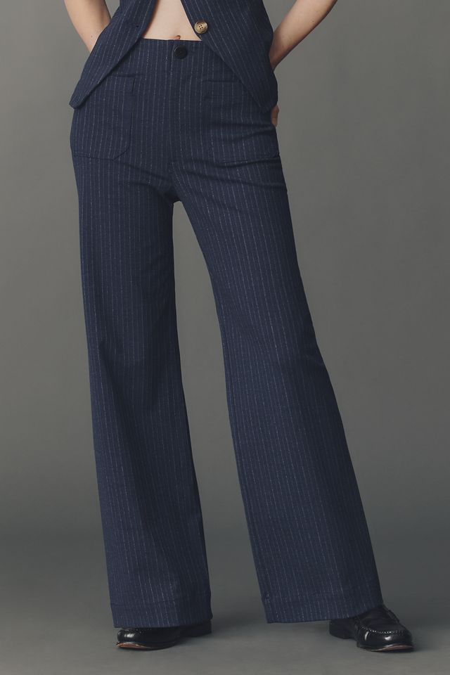 The Colette Full-Length Pinstripe Pants by Maeve #2