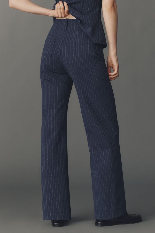 The Colette Full-Length Pinstripe Pants by Maeve #3