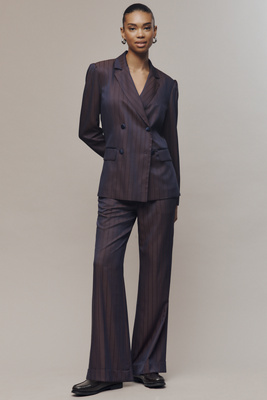 Maeve Cocktail Hour Stripe Suiting Trousers