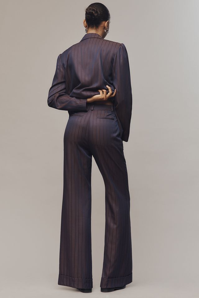 Maeve Cocktail Hour Stripe Suiting Pants #3