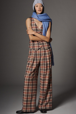 Maeve The Avery Sparkle Pleated Wide-leg Trousers By  In Multi
