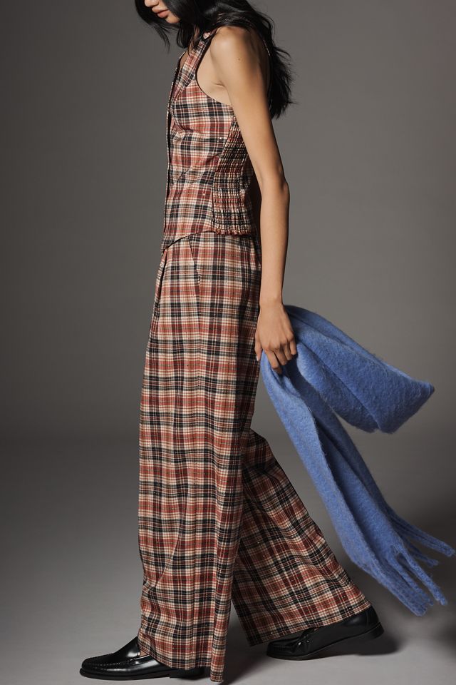 The Avery Sparkle Pleated Wide-Leg Trousers by Maeve #2