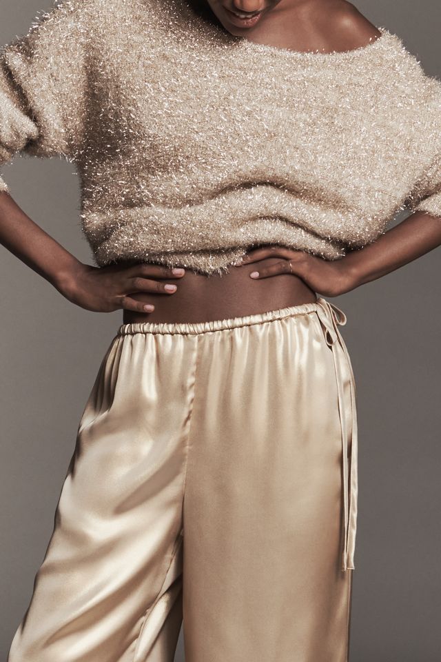 Maeve Liquid Shine Party Pull-On Pants #1