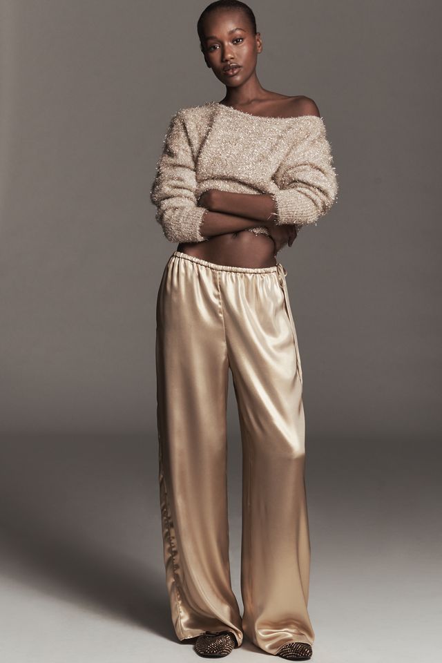 Maeve Liquid Shine Party Pull-On Pants #3