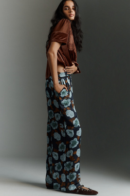 Maeve The Brooklin Printed Wide-leg Pull-on Trousers By  In Multi