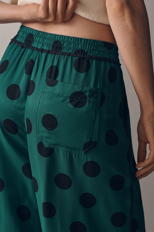 The Brooklin Printed Wide-Leg Pull-On Pants by Maeve #3