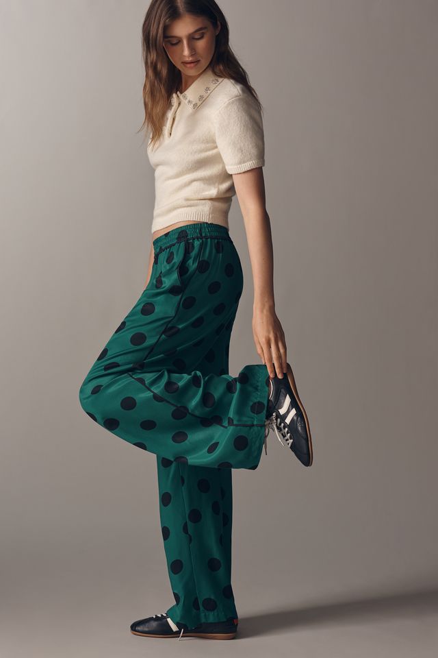 The Brooklin Printed Wide-Leg Pull-On Pants by Maeve #4