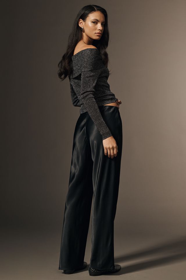 Los Pantalones Anchos Tilda de Tiro Alto #1