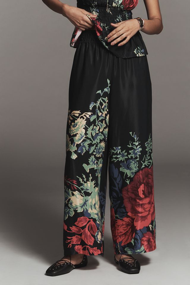 The Somerset Silky Printed Wide-Leg Pull-On Pants #1