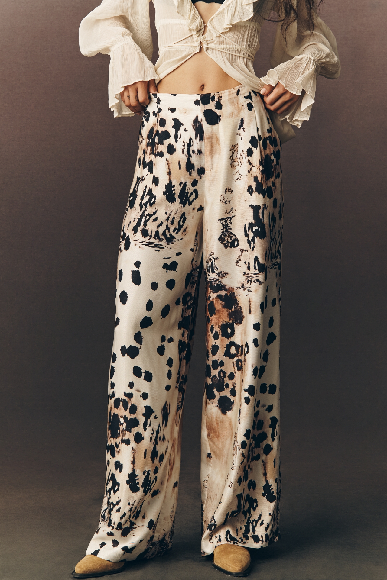 By Anthropologie Silky Trouser Pants