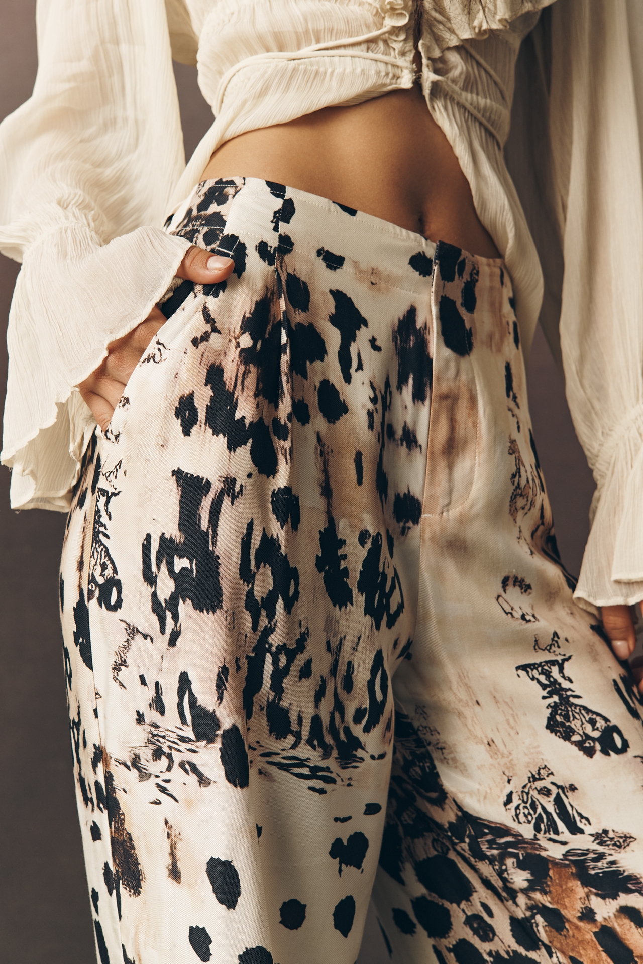 By Anthropologie Silky Trouser Pants