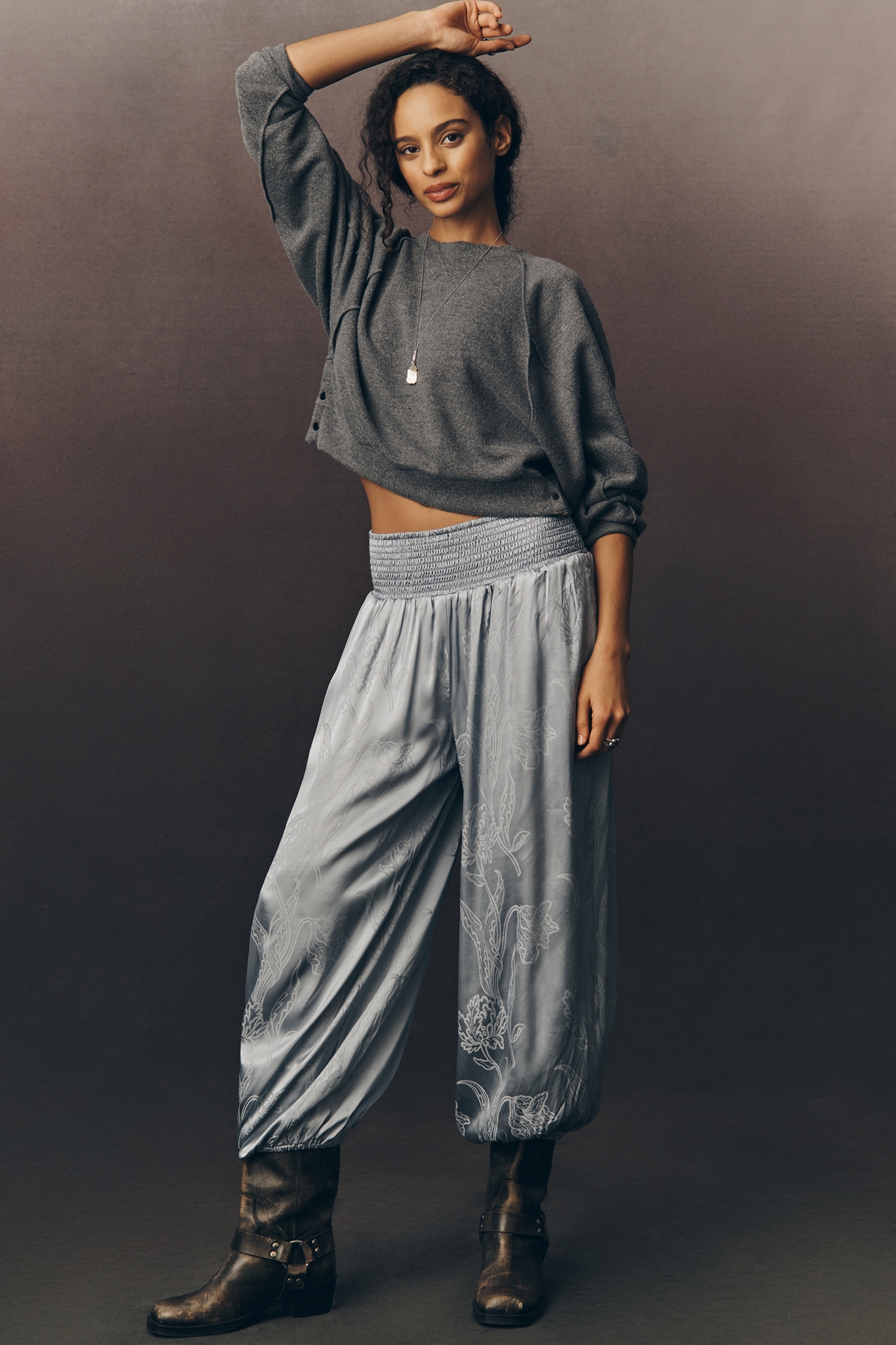 By Anthropologie Jacquard Balloon Pants