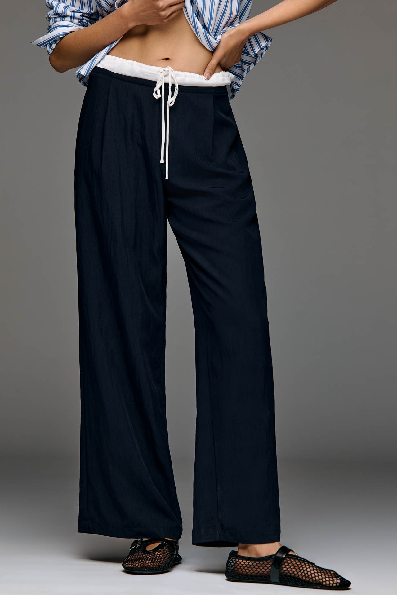Maeve Combo Drawcord Trousers