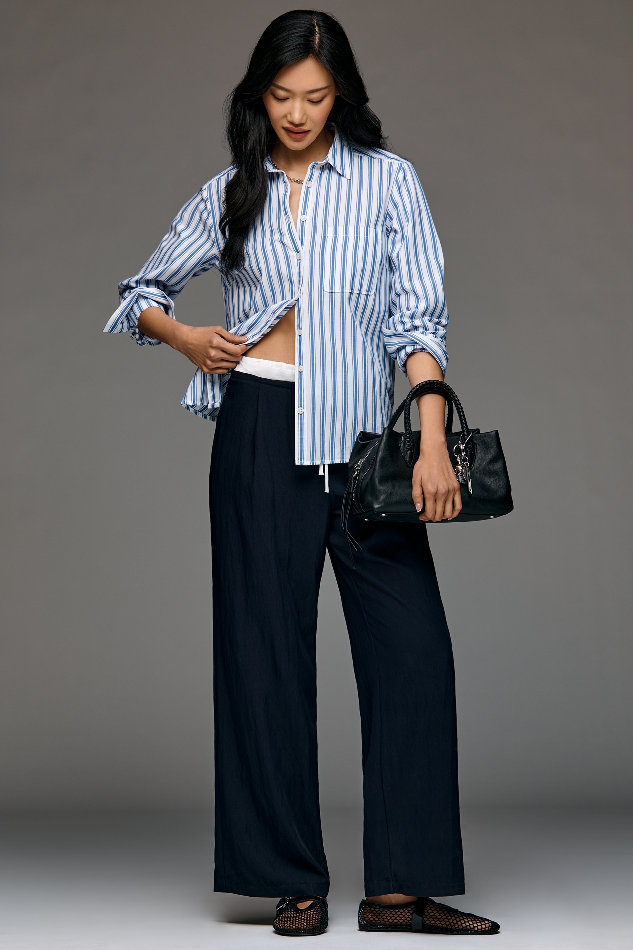 Maeve Combo Drawcord Trousers