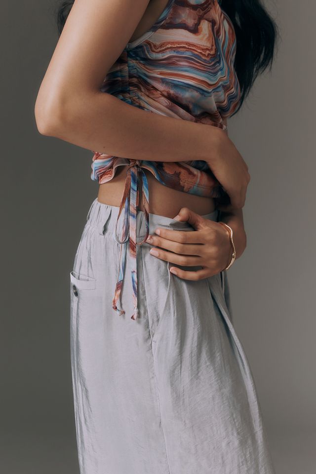 I Pantaloni Trasparenti a Gamba Larga Avery di Maeve #2