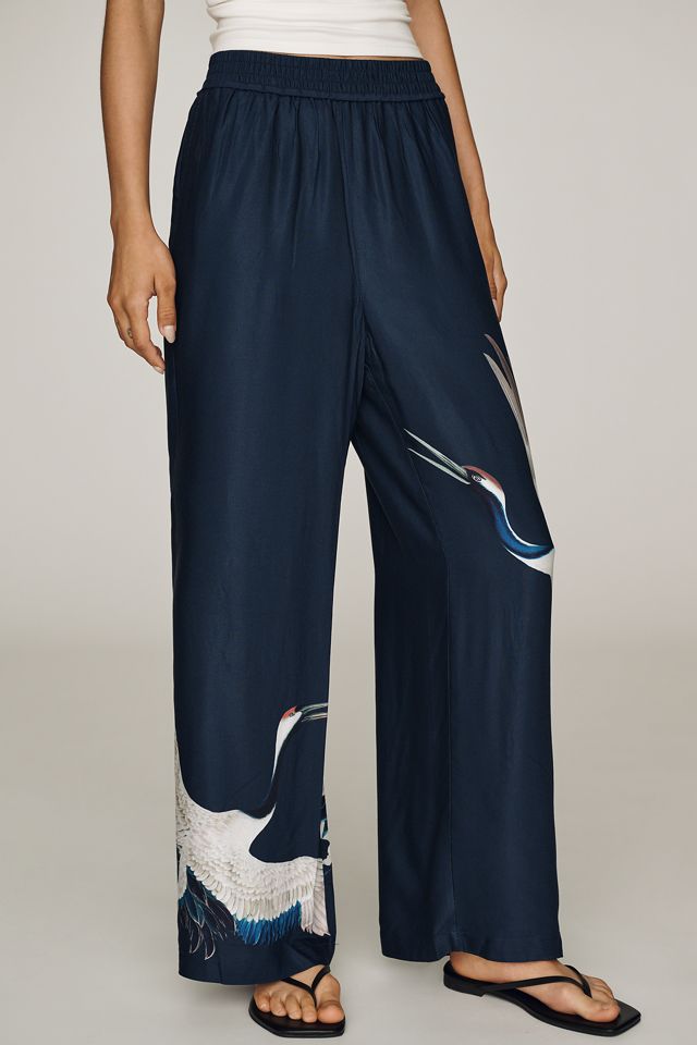 Maeve Brooklin Wide-Leg Track Pants #2