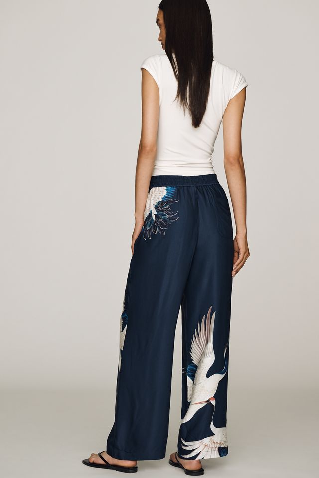 Maeve Brooklin Wide-Leg Track Pants #3