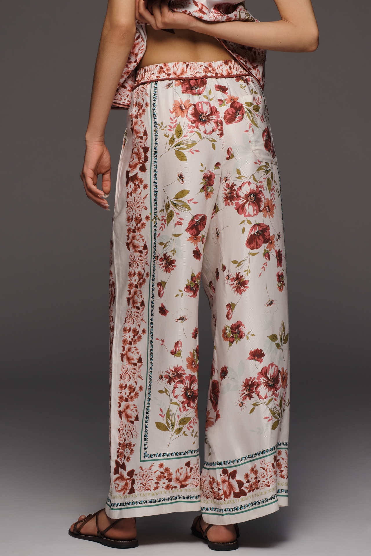 Brooklin Wide Leg Track Pants by Maeve