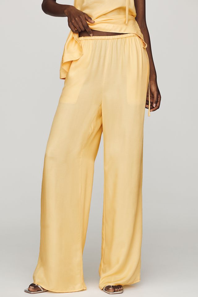 By Anthropologie Silky Wide-Leg Trousers #1