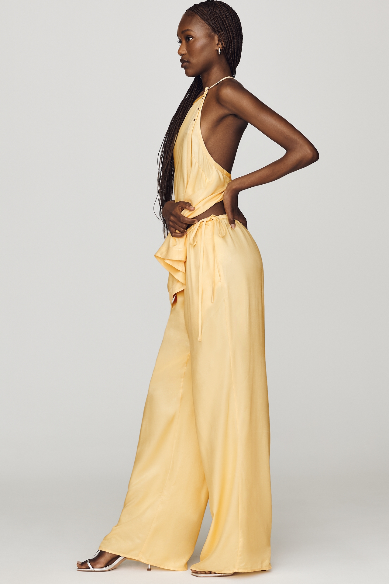 By Anthropologie Silky Wide-Leg Pants