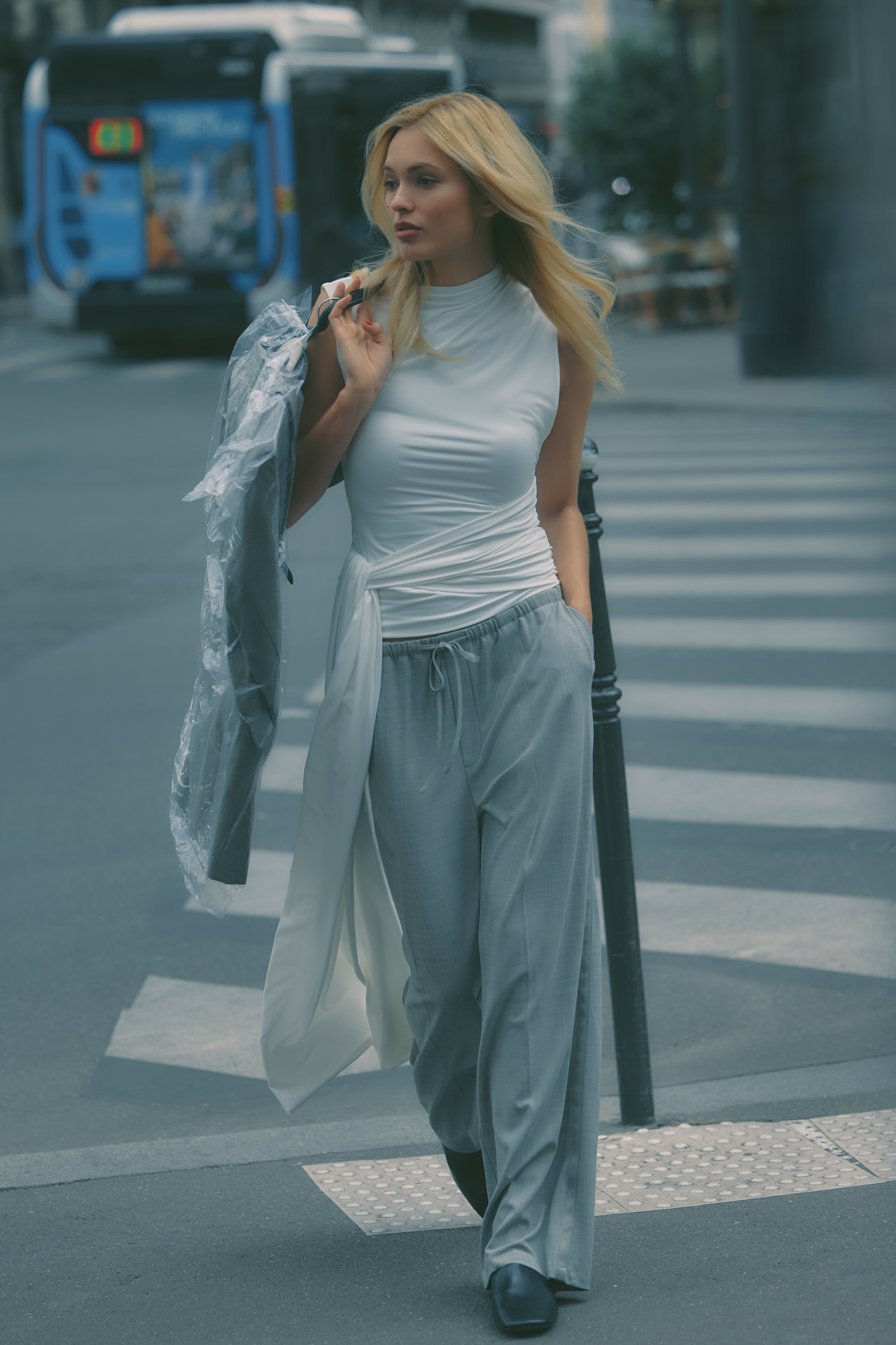 Maeve Pleated Wide-Leg Trousers
