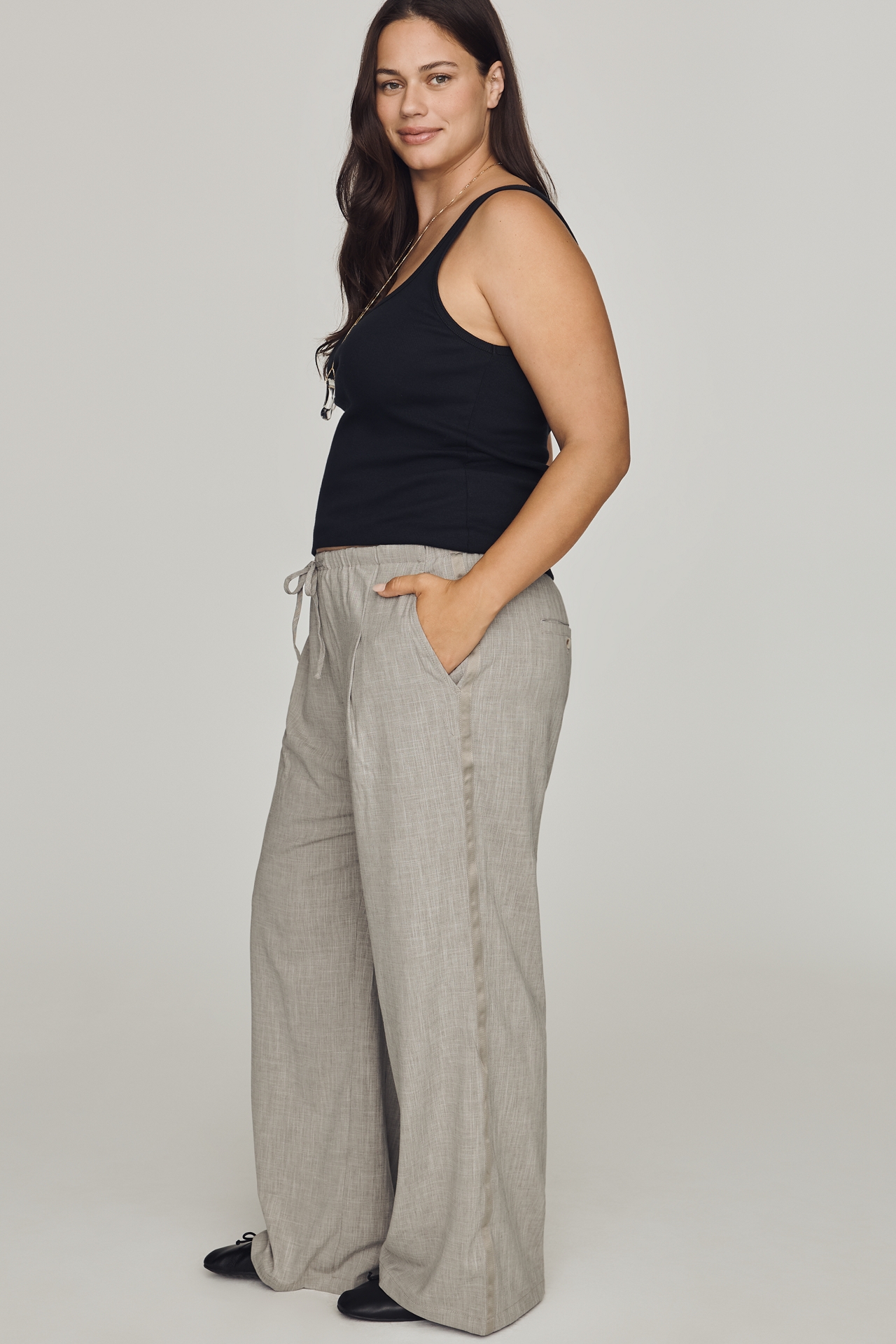Maeve Pleated Wide-Leg Trousers