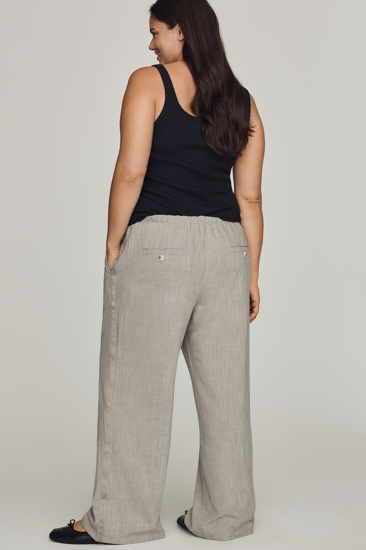 Maeve Pleated Wide-Leg Trousers
