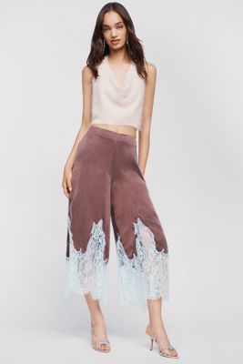 Pantalon culotte à bordure en dentelle Maeve