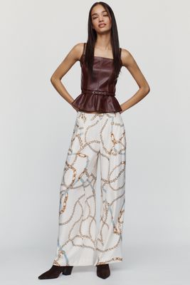 By Anthropologie Pleated High Rise Wide Leg Pants