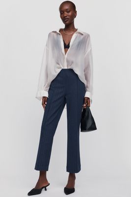Maeve Poppy Kick-Flare Pull-On Pants