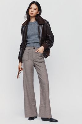 Maeve Colette Full Length Wide Leg Knit Pants