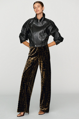 By Anthropologie Velvet High-Rise Wide-Leg Pants by Anthropologie