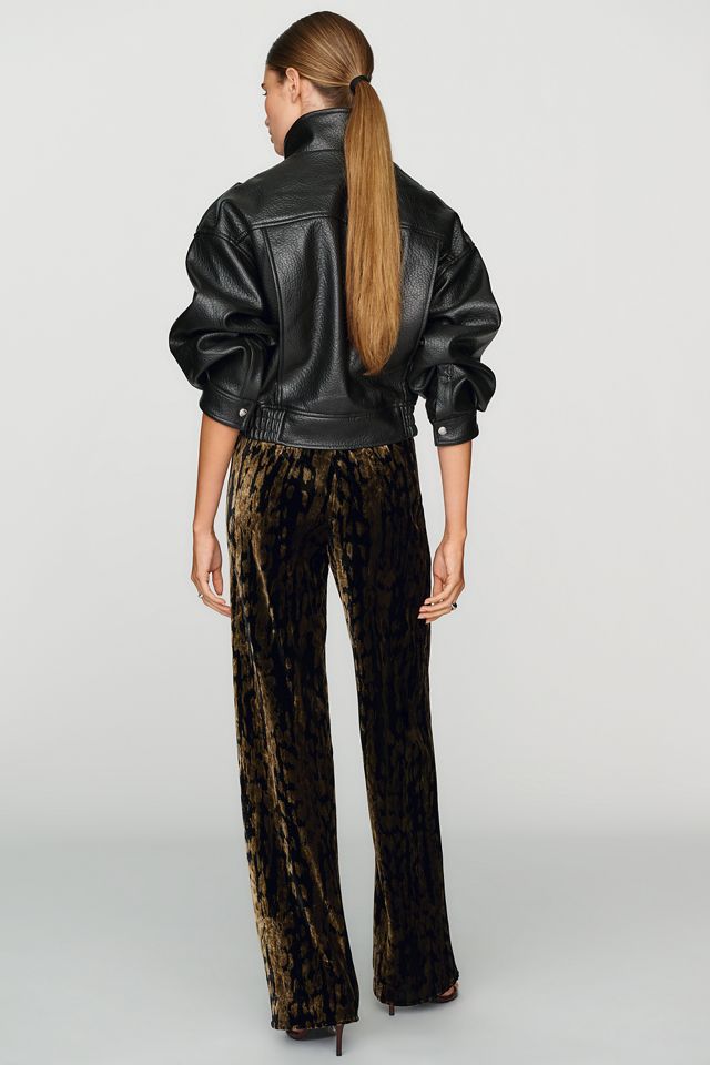 By Anthropologie Samt-Hose mit weitem Bein #2