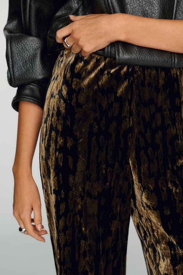 By Anthropologie Samt-Hose mit weitem Bein #3