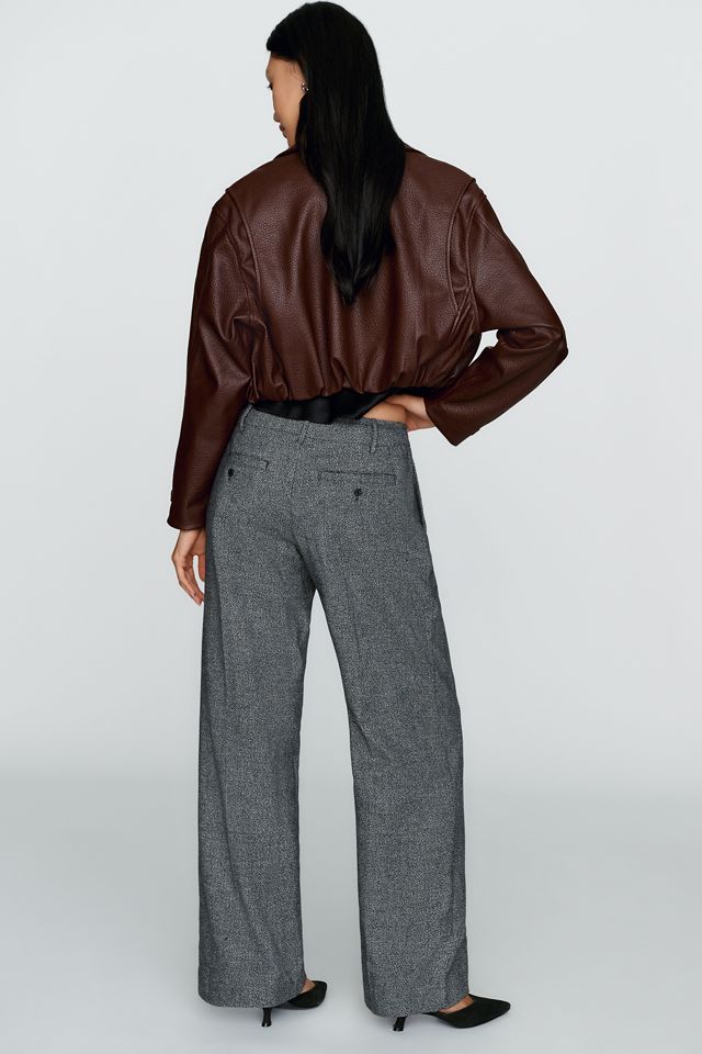Maeve Wool-Blend Low-Rise Trousers #3
