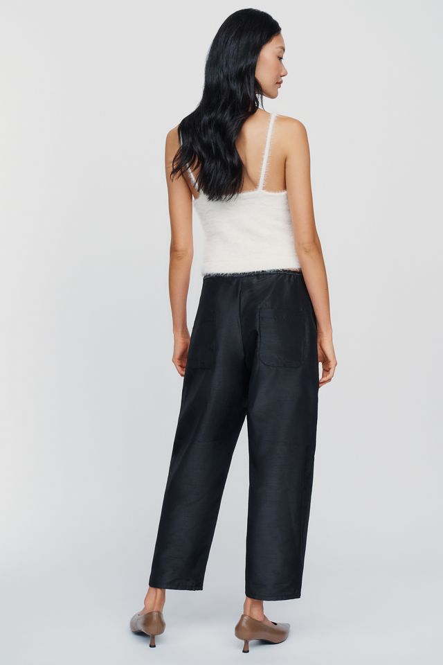 Maeve Marnie Taffeta Tapered Pants #4
