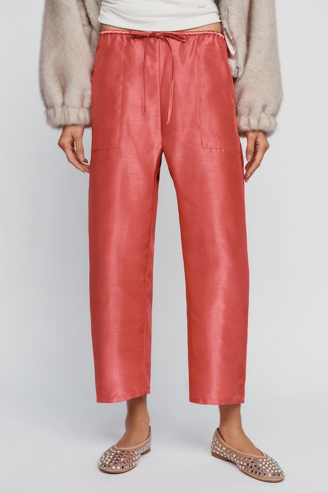 Pantalon fuselé en taffetas Marnie Maeve #2