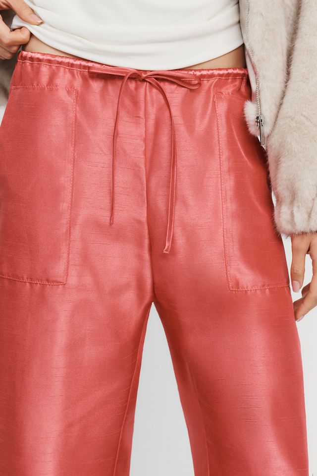 Pantalon fuselé en taffetas Marnie Maeve #4